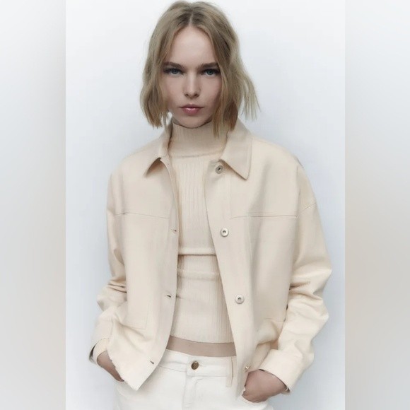 Zara Jackets & Coats Zara Cotton Denim Jacket M Poshmark